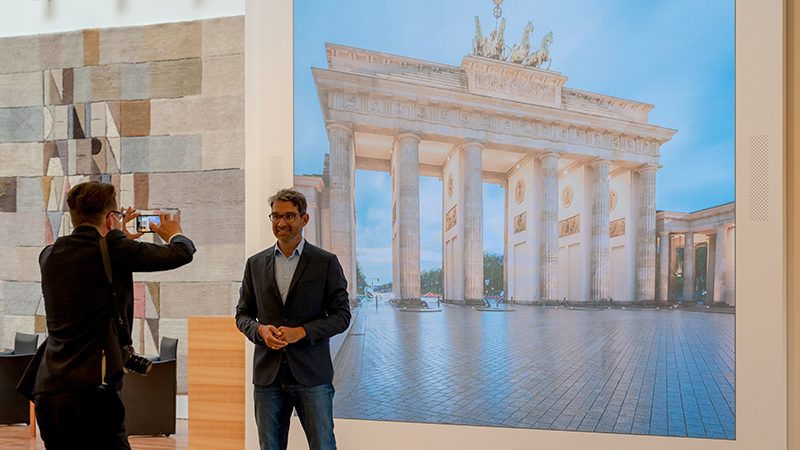 A BUILDING TALKS TO THE VISITORS \u2014 Landesvertretung Baden-Württemberg \u2014 Berlin, Germany \u2014 2020 | Bangert Projects