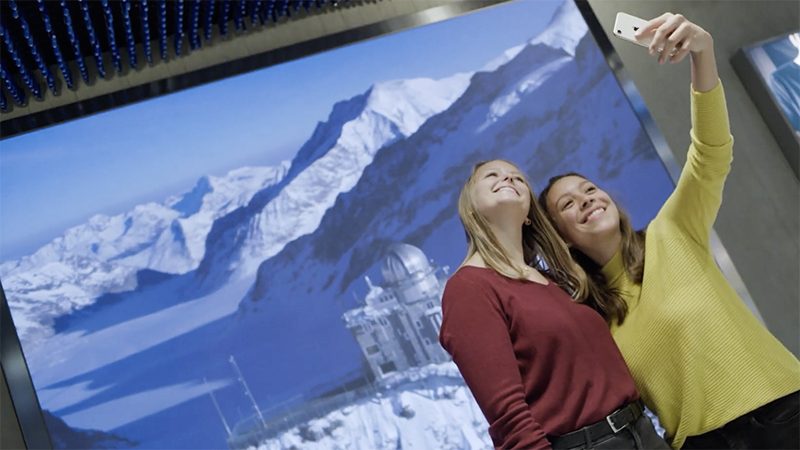 INTERACTION WITH LED \u2014 Jungfraubahnen AG, Landesvertretung Baden-Württemberg \u2014 Switzerland, Germany and Austria \u2014 2021 | Bangert Projects